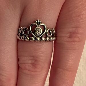 Pandora Silver Princess Tiara Ring​​​